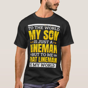 Camiseta Filho Lineman para Mãe e Pai Linemen