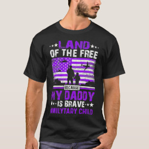 Camiseta Filho Militar Mês Roxo Terra Do Da Livre