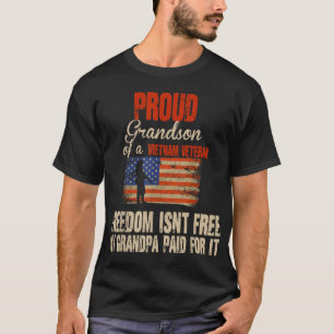 Camiseta Filho Orgulhoso Da Família Militar Veterana Do Vie