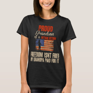 Camiseta Filho Orgulhoso Da Família Militar Veterana Do Vie