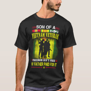 Camiseta Filho Orgulhoso da Liberdade Padre Veterana do Vie