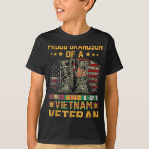 Camiseta Filho Orgulhoso De Bandeira Do Vietnã Americano