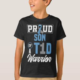 Camiseta Filho Orgulhoso De Um Guerreiro T1d Sensibiliza-Se