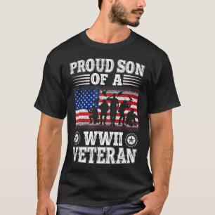 Camiseta Filho Orgulhoso De Veteranos Da Segunda Guerra Mun