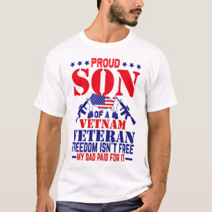 Camiseta Filho orgulhoso Exército americano Vietnã Veterano