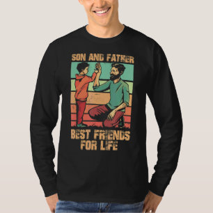 Camiseta Filho Pai Melhor Para A Vida Amigos Pai Pai Kid Ch