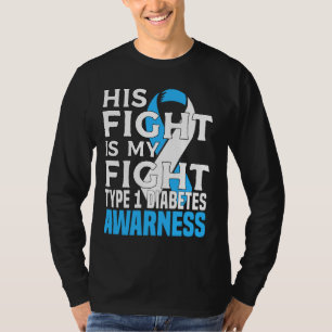 Camiseta Filho Pai T1d Diabetes Tipo 1 Diabetes Sensibiliza