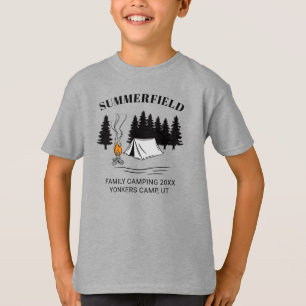 Camiseta Filho Personalizado Da Reunião Da Família De Campo