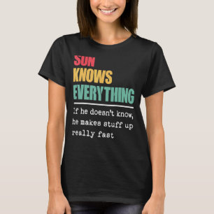 Camiseta Filho Sabe Tudo Orgulhoso Mundo Maior Filho