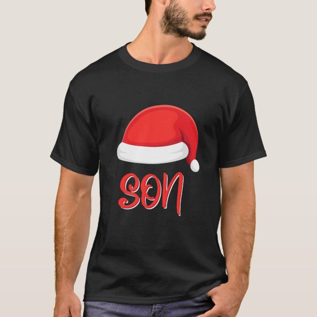 Camiseta Filho Santa Hat Matando Família Natal Filho (Frente)