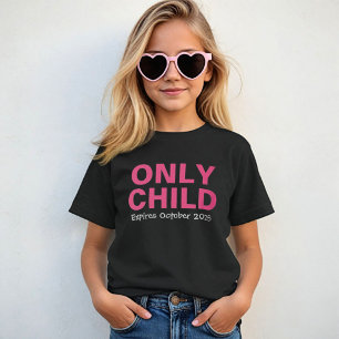 Camiseta Filho Único Expirando Irmã Mais Velha Rosa Engraça
