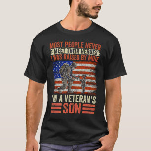 Camiseta Filho Veterano Fui Criado Pelo Meu Herói Pai Patri
