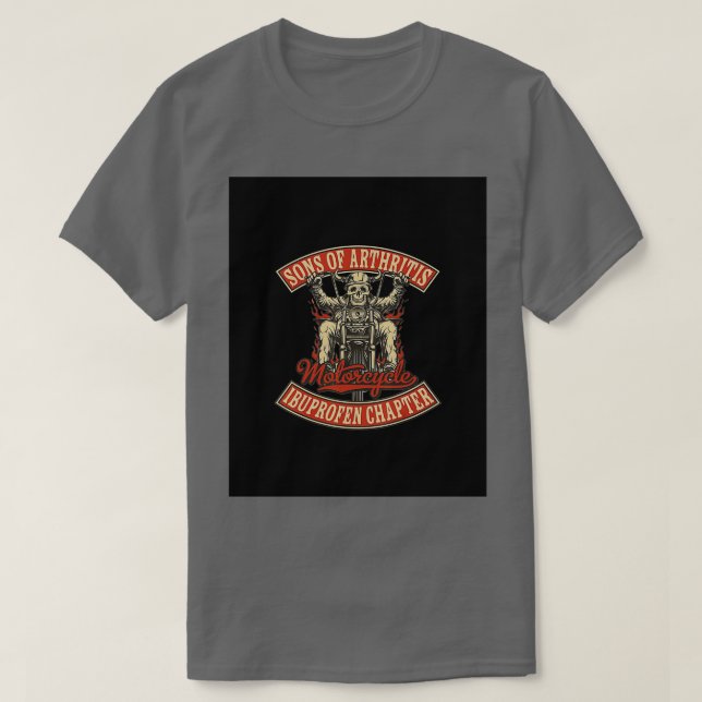 Camiseta Filhos Da Artrite Ibuprofeno Capítulo Gráfico (Frente do Design)