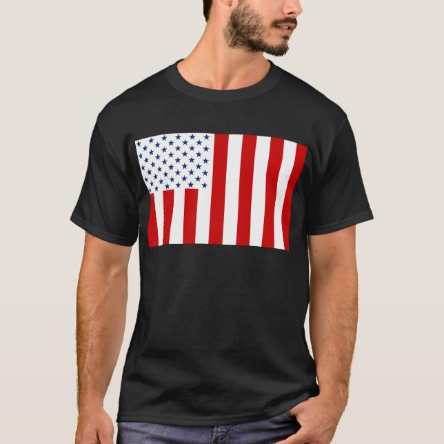 Camiseta Filhos da Bandeira Civil dos Estados Unidos (Frente)