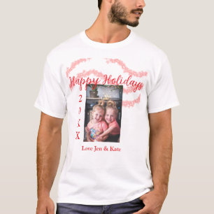 Camiseta Filhos da família das crianças reluzentes vermelho