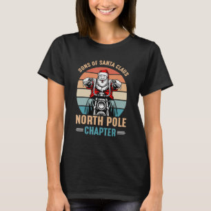 Camiseta Filhos De Biker De Natal Da Anarquia Dos Papais no