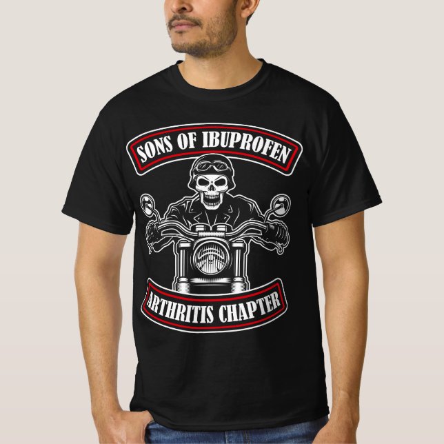 Camiseta Filhos de Ibuprofeno Artrite Capítulo (Frente)