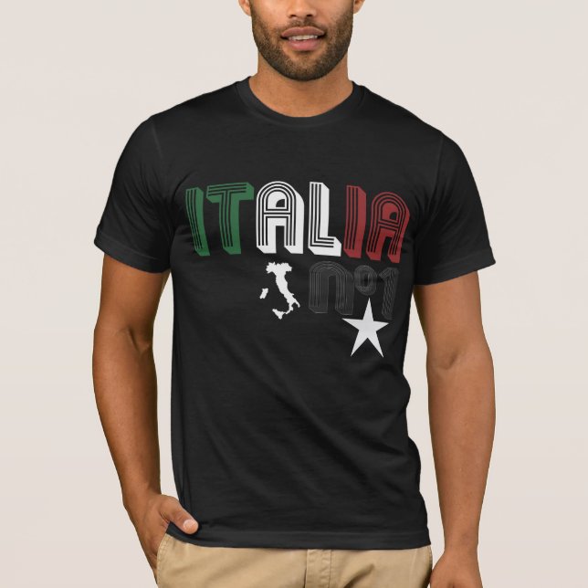 Camiseta Filhos de Italia - preto - Giovanni Paolo (Frente)
