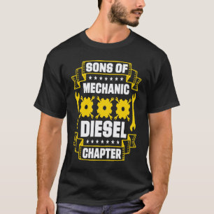 Camiseta Filhos De Mecânico De Garagem Capítulo Diesel Carr