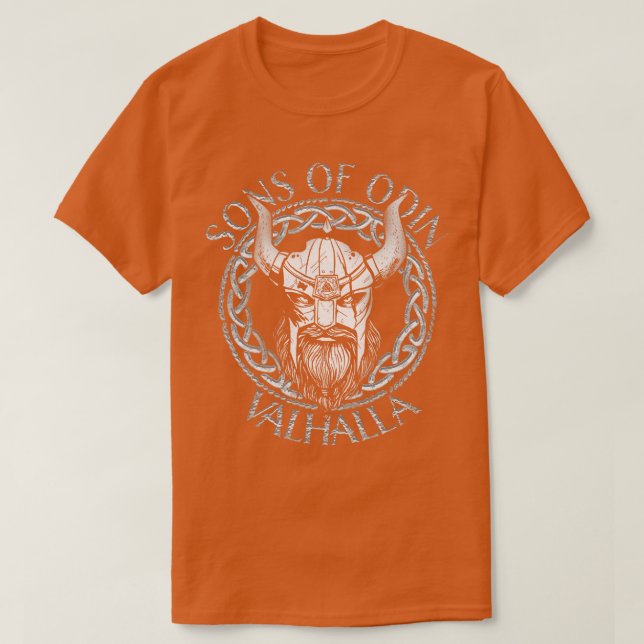 Camiseta Filhos de Odin Valhalla Mythology Norse Nordic Vik (Frente do Design)