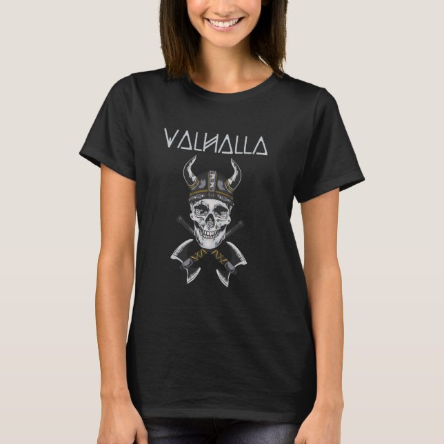Camiseta Filhos De Odin - Valhalla Viking Warrior (Frente)