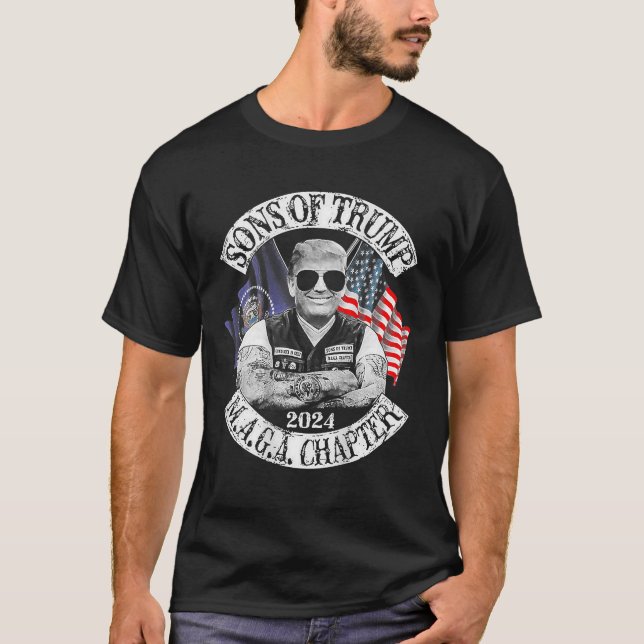 Camiseta Filhos de Trump Maga Capítulo 2024 (Frente)