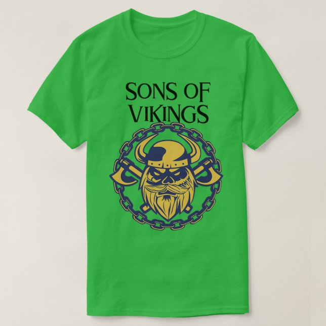 Camiseta Filhos de Vikings (Frente do Design)