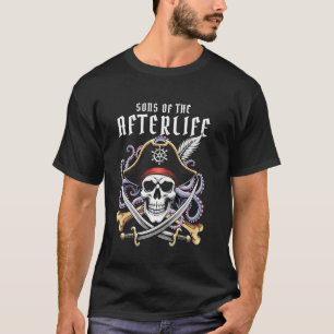 Camiseta Filhos do Caveira Pirata de Pós-Vida