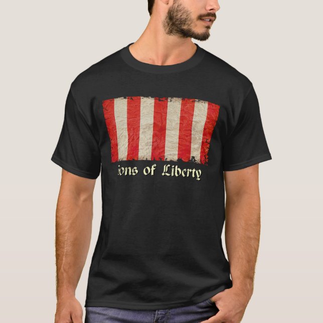 Camiseta Filhos Do Sinalizador Da Liberdade, Zip Up (Frente)