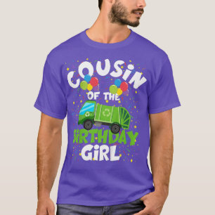 Camiseta Filhos Primo Da Rapariga De Aniversário Que Corres