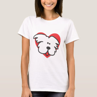 Camiseta Filhote de cachorro branco