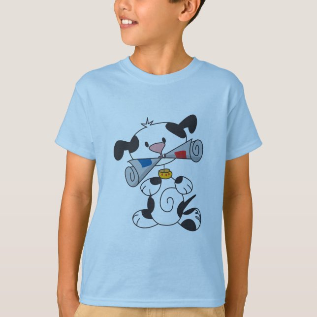 Camiseta Filhote de cachorro com t-shirt e presentes do (Frente)