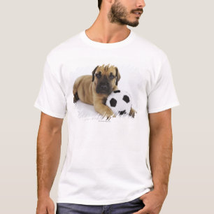 Camiseta Filhote de cachorro de great dane com a bola de