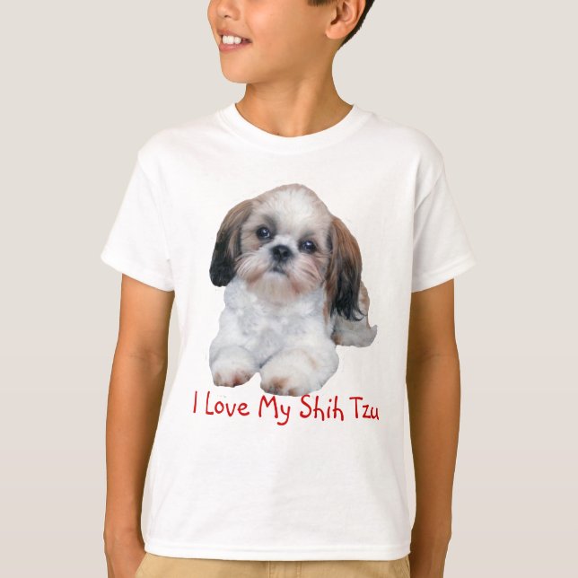 Camiseta Filhote de cachorro de Shih Tzu (Frente)