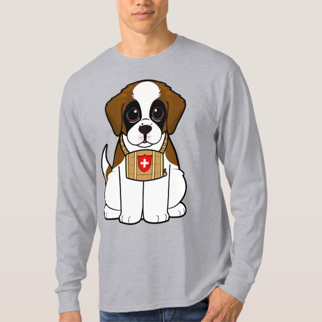 Camiseta Filhote de cachorro de St Bernard (Frente)