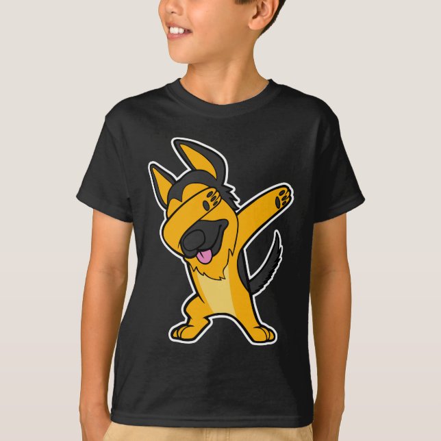 Camiseta Filhote de cachorro de toque ligeiro de Hip Hop do (Frente)