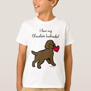 Camiseta Filhote de cachorro do laboratório do chocolate e