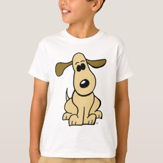 Camiseta Filhote de cachorro dos desenhos animados de Brown
