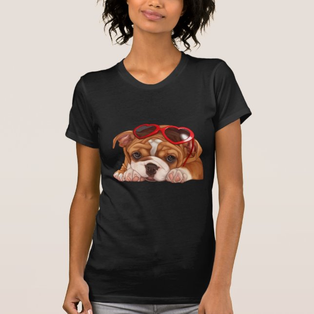 Camiseta Filhote de cachorro inglês do buldogue (Frente)