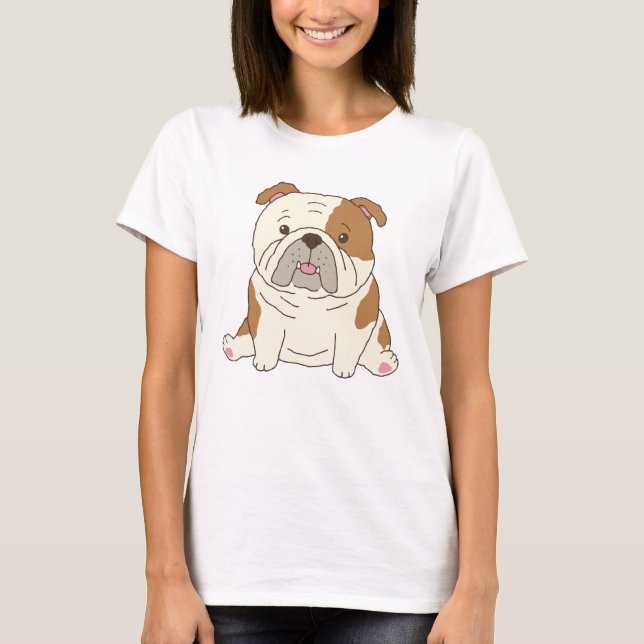 Camiseta Filhote de cachorro inglês fofo (Frente)