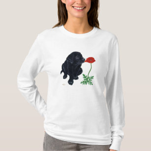 Camiseta Filhote de cachorro preto de Labrador