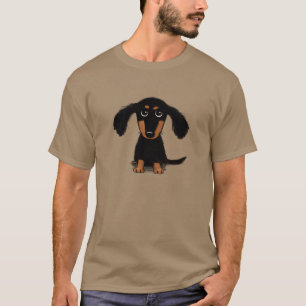 Camiseta Filhote de Dachshund de Cabelo Longo