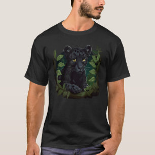 Camiseta Filhote de Gato Selvagem Grande Pantera Leopardo G