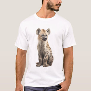 Camiseta Filhote de Hiena Manchada Majestosa: Um Retrato da