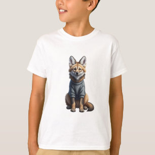 Camiseta Filhote de Lobo de Mané Aconchegante para Crianças