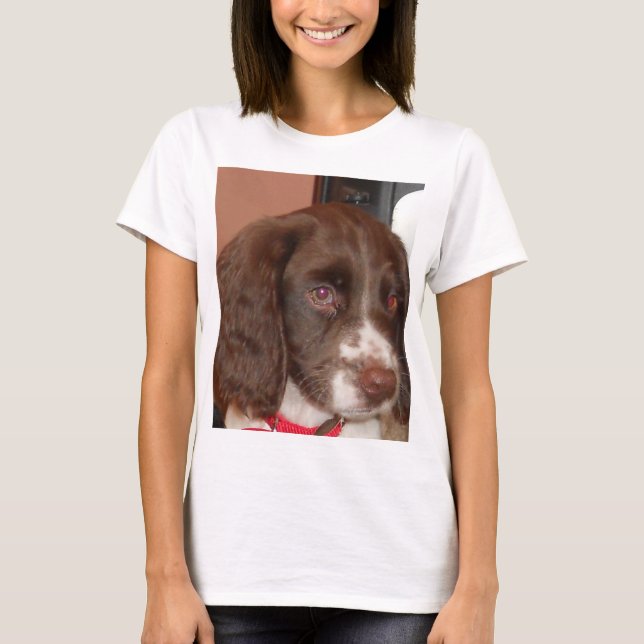 Camiseta Filhote de lw inglês_Springer_Spaniel (Frente)