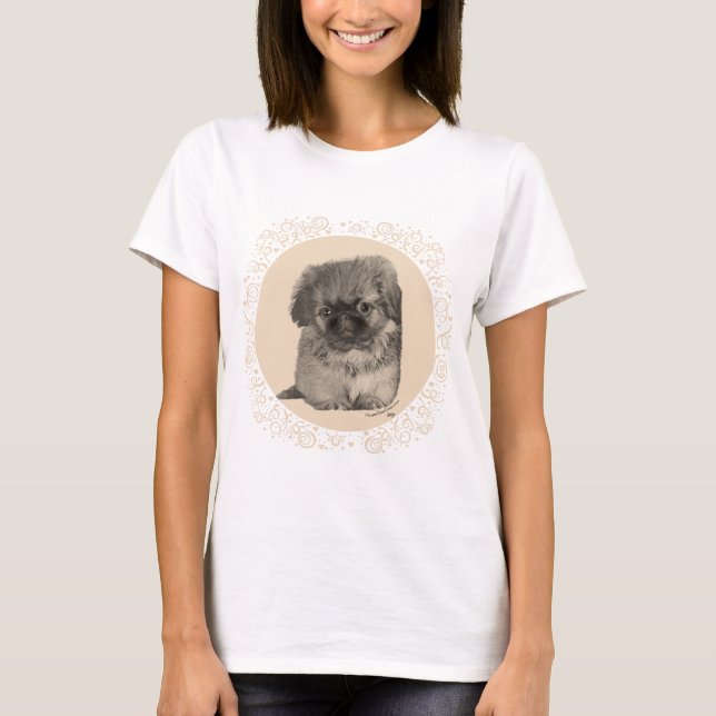 Camiseta Filhote de Pequinês (Frente)