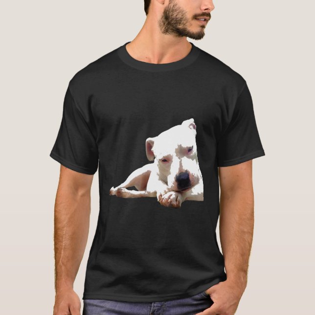 Camiseta Filhote de Pitbull Terrier Fofo (Frente)