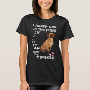 Camiseta Filhote de Pug Beagle Mamãe Pai de Puggle Fantasi