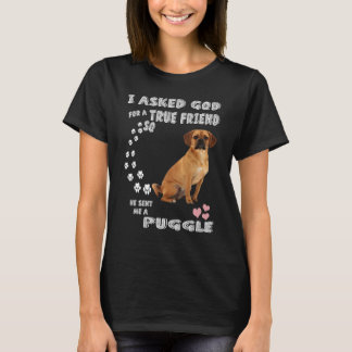 Camiseta Filhote de Pug Beagle Mamãe Pai de Puggle Fantasi